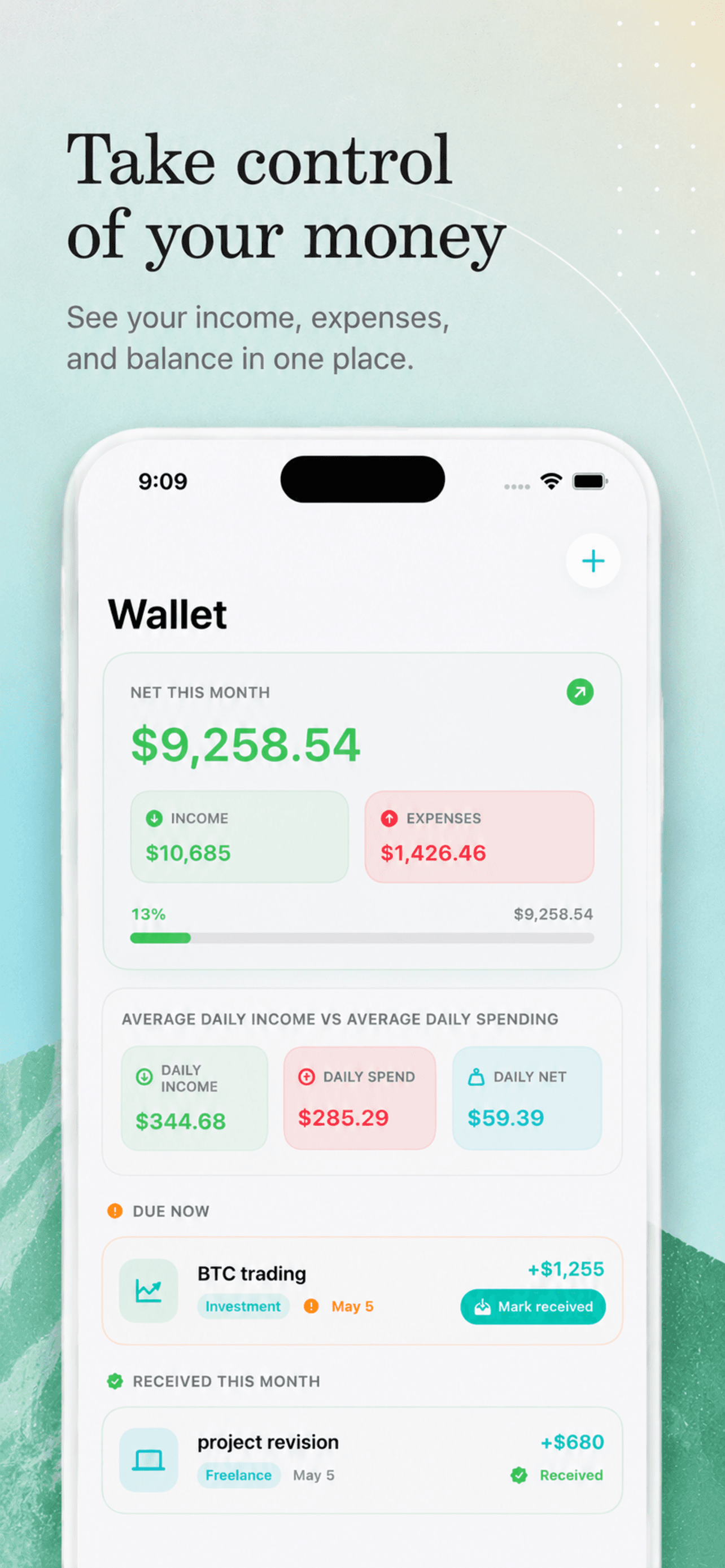 Wallet screen in Savli